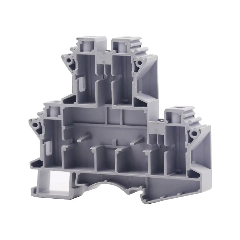 Screw Type Double Level Din Rail Terminal block