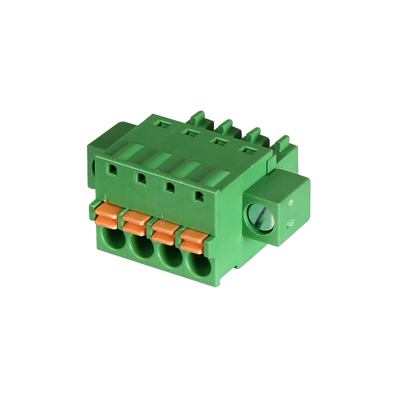 Screwless Type Pluggable Terminal Block With Ear