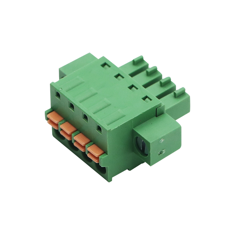 Screwless Type Pluggable Terminal Block With Ear
