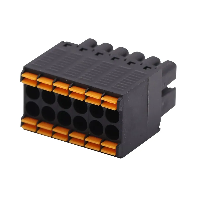 Bloco terminal plugável por mola 3,5 MM