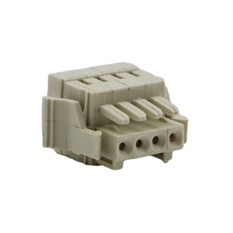 Tin Female Type Flange 3.5mm 10A Pluggable Terminal Block