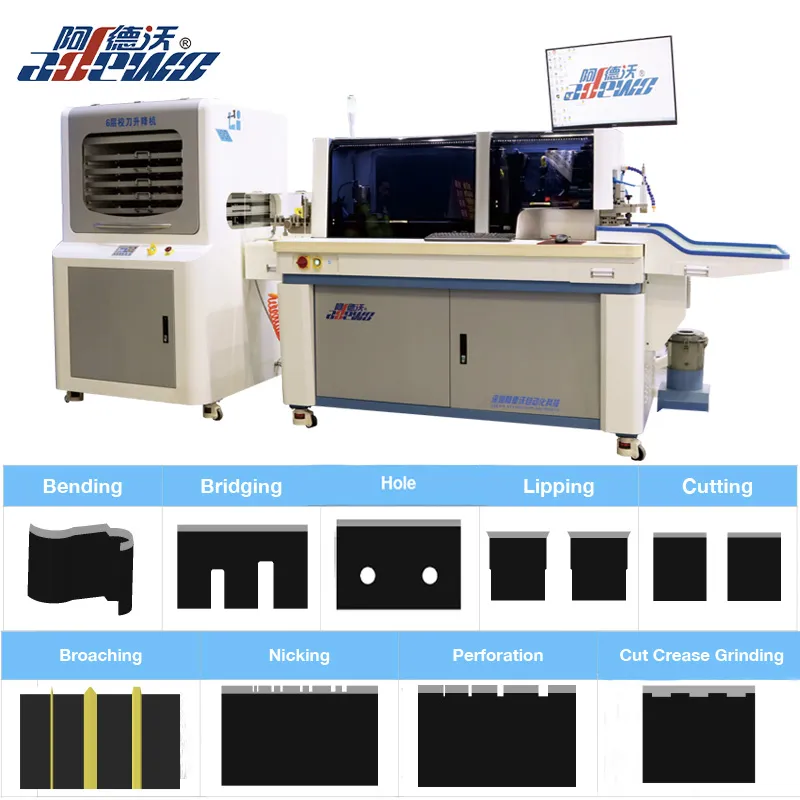 Mesin Bender Otomatis Aturan Baja Multi-Fungsi (Muti Broach,Nick)