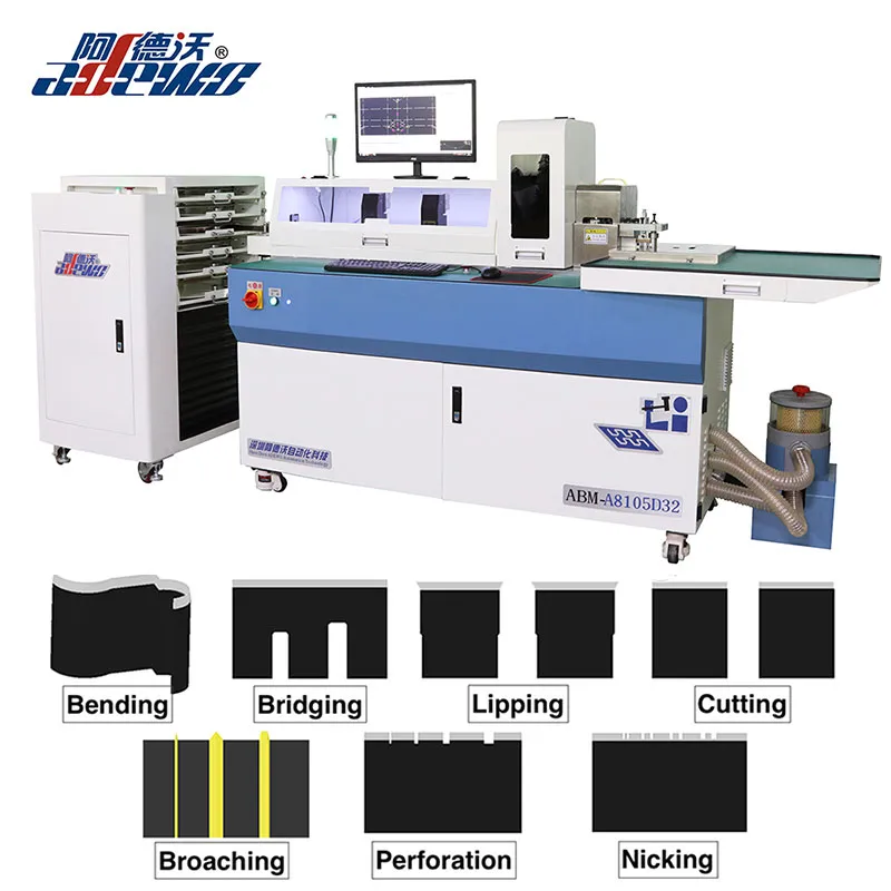 Machine à cintrer automatique de règles en acier multifonctions avec brochage