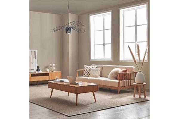 Sofá de madera de roble de 3 plazas: el complemento perfecto para tu hogar