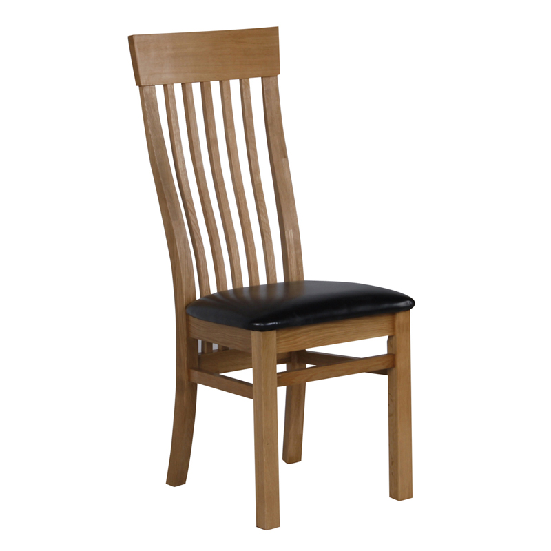 Moderná dubová jedálenská stolička