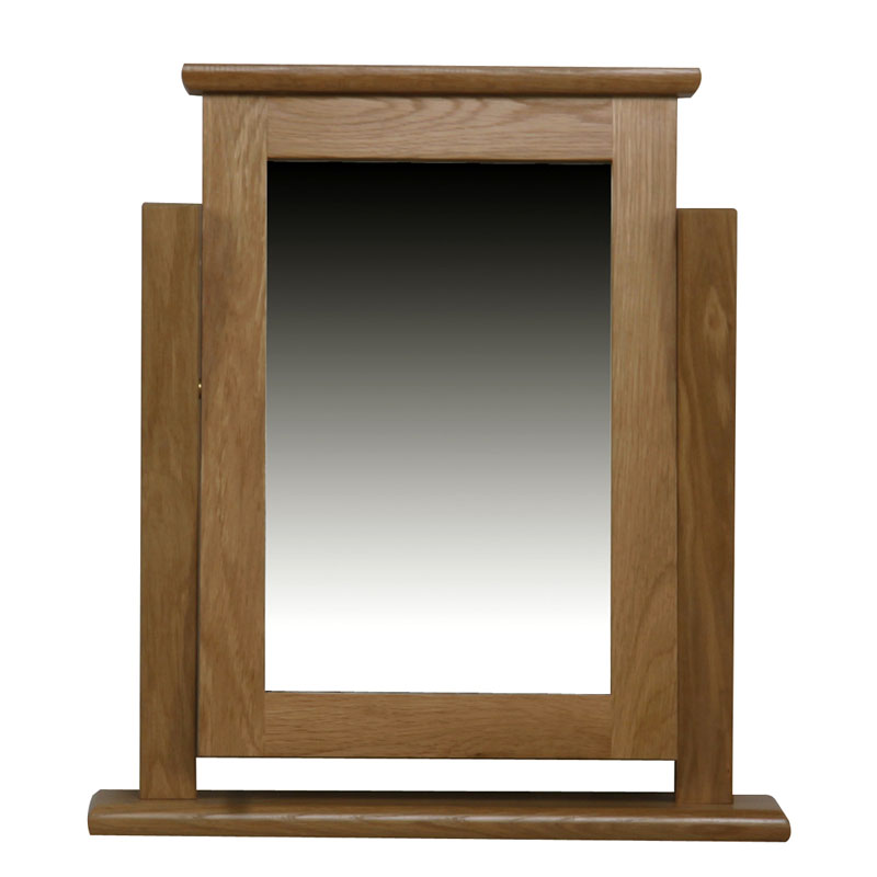 Modernus ąžuolinis tvarsčių veidrodis-0