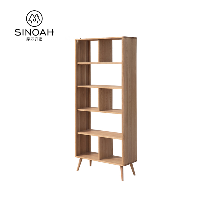 Narrow Oak Bookshelf