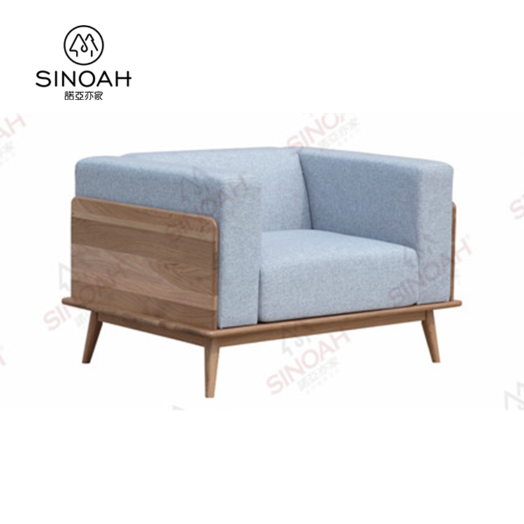 Oak Wooden Sofa Contemporary-1