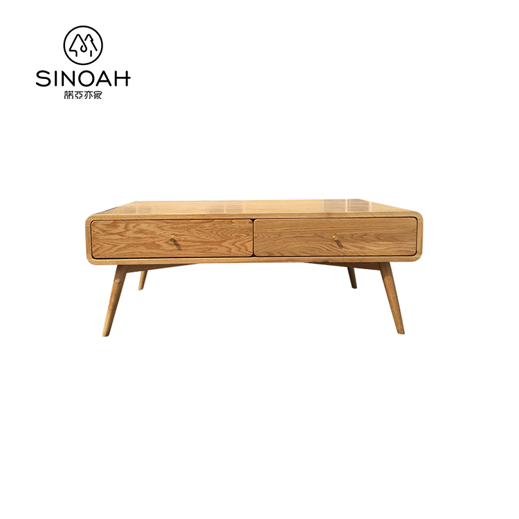 Dubový drevený konferenčný stolík-0