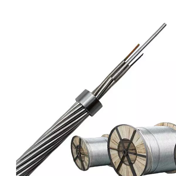 Cable OPGW de tubo de acero inoxidable cubierto con AL central de 24 núcleos