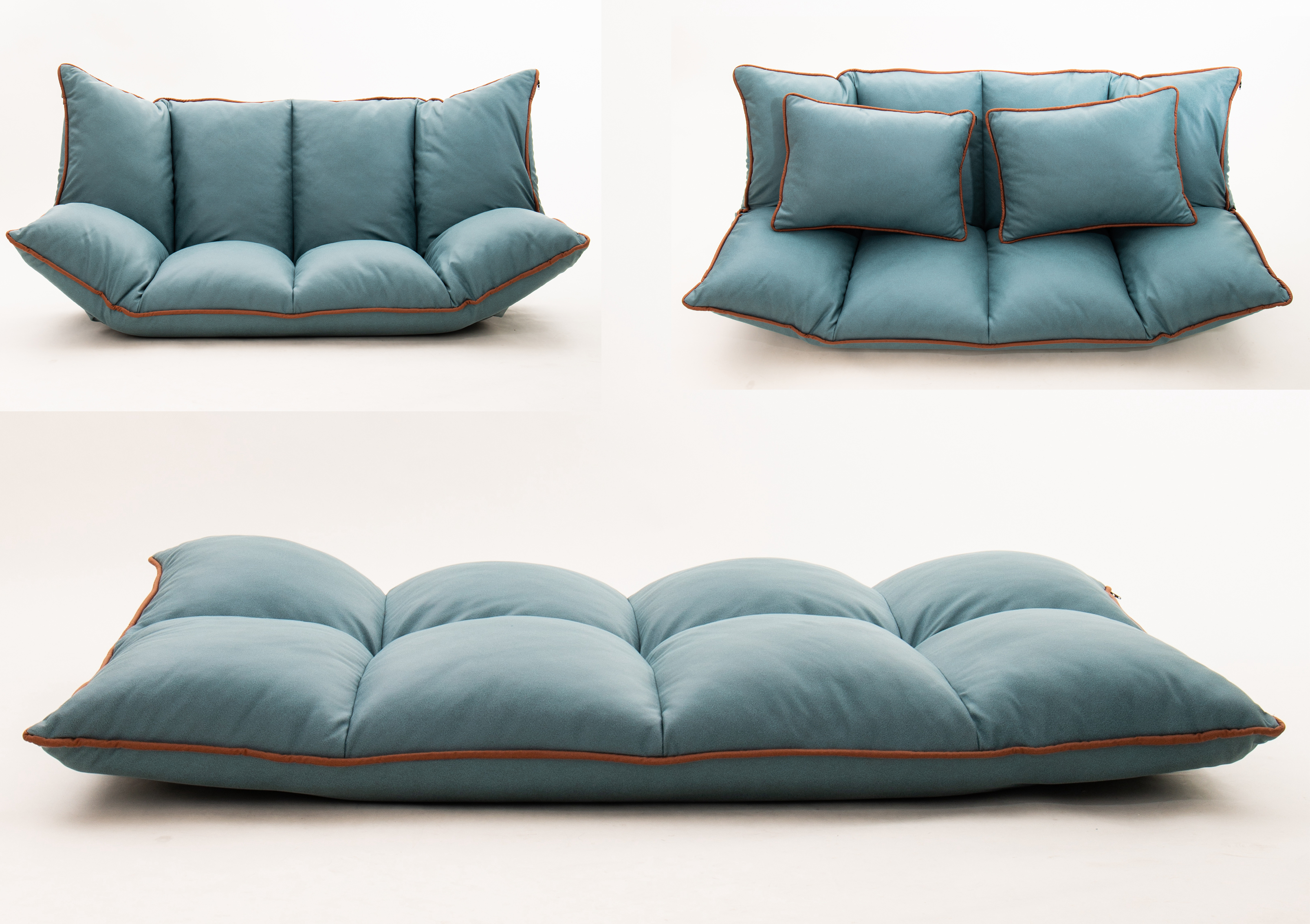 Air leather lazy sofas