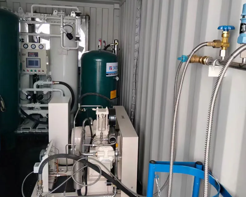 container type oxygen generator နဲ့ ozone generator system ပါ။