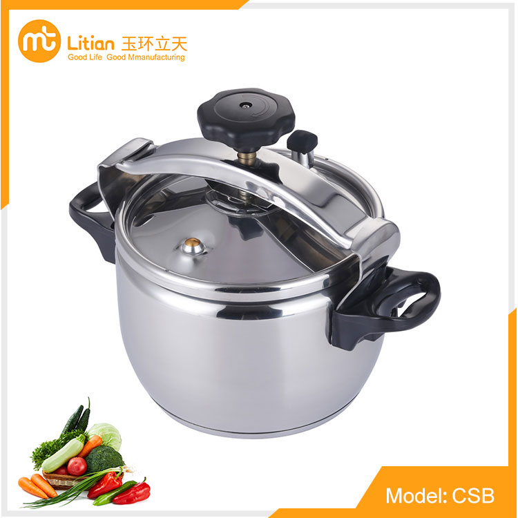 Explosion Proof Multiple Safety Devices Stainless Steel Pressure Cooker