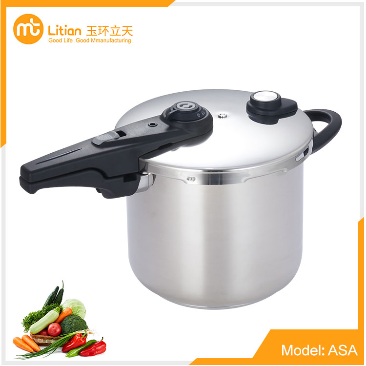 Stainless Steel Pressure Cooker With Spring Valve