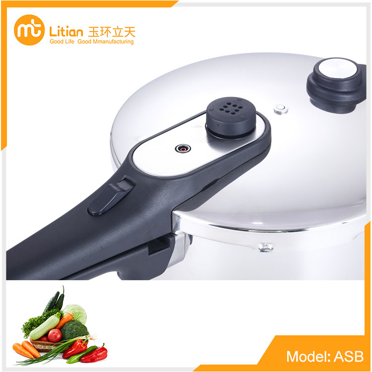Stainless Steel Pressure Cooker with Weight Valve