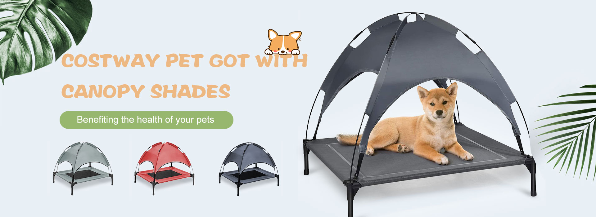 China Pet Dog Cot ine Removable Canopy Factory