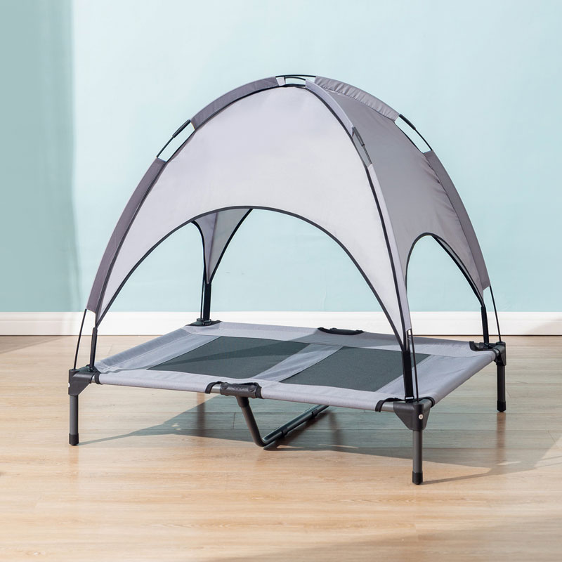 Krevat i ngritur për kafshë shtëpiake, Krevat portativ i ngritur për qen shtëpiake me tendë të lëvizshme