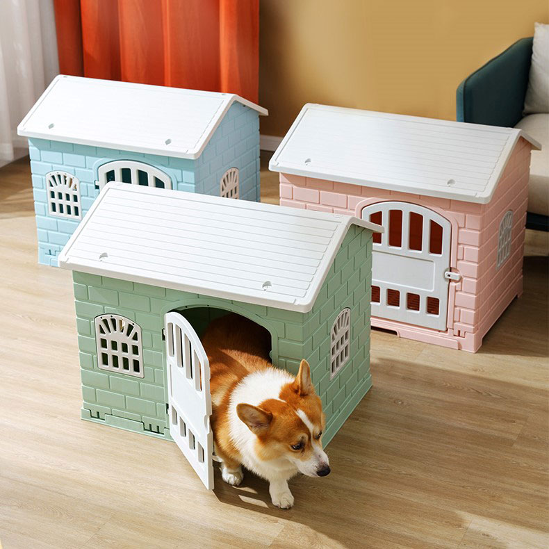 ʻO Morden Style Plastic Dog Kennel Pale wai