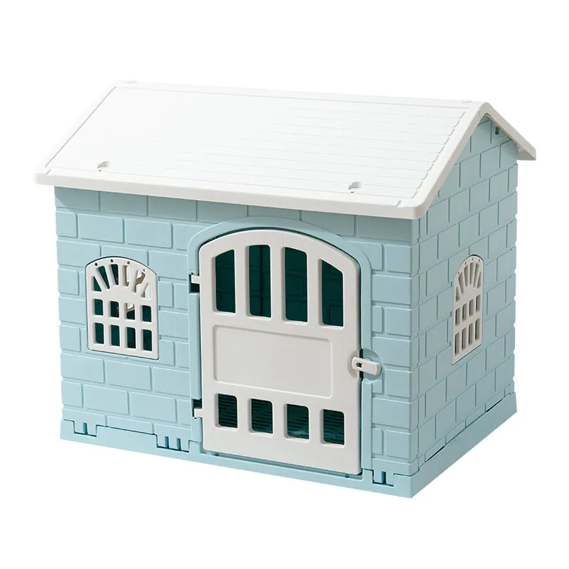 Morden Style Plastic Dog Kennel With Toilet Outdoor