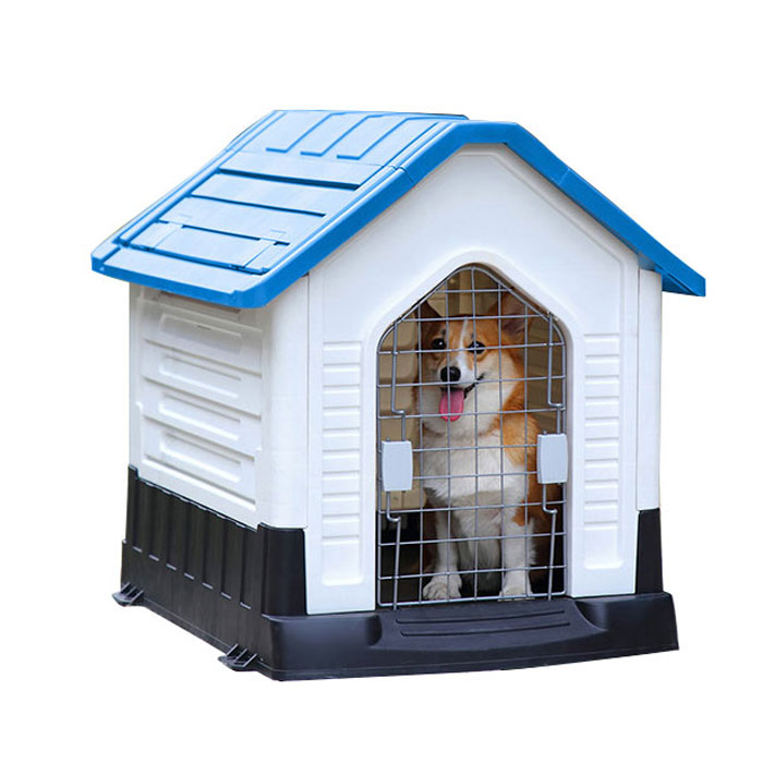 Najnovija odvojiva plastična kućica za pse plave boje