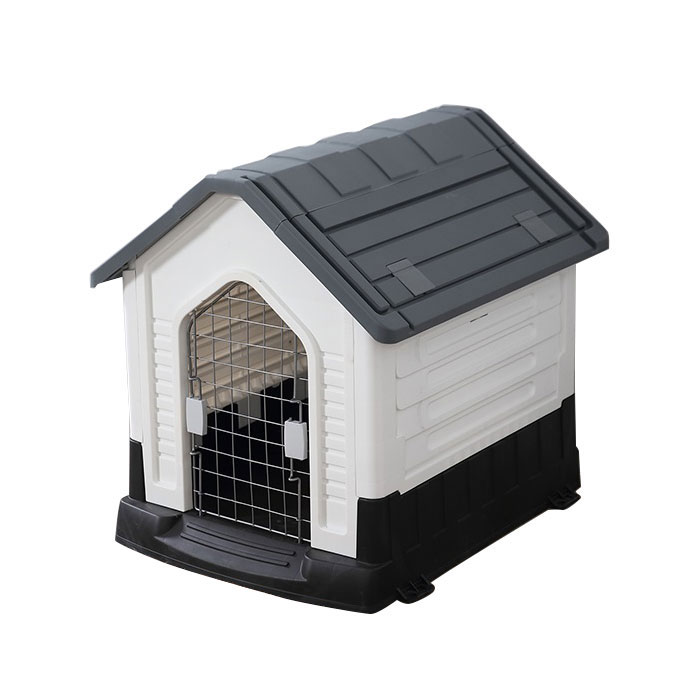 Newest Detachable Way Plastic Dog Kennel Gray Color