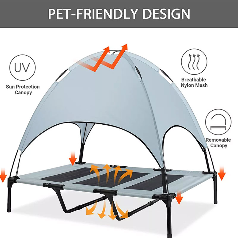 Pet Dog Cot with Removable Canopy Extra Large - 5 