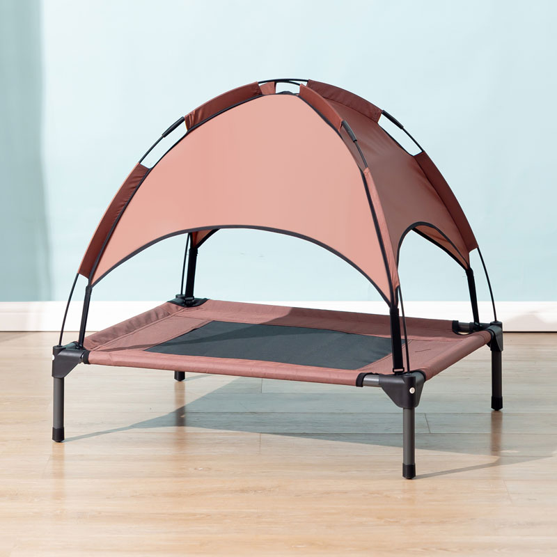 I-Pet Dog Bed with Removable Canopy Medium Tan