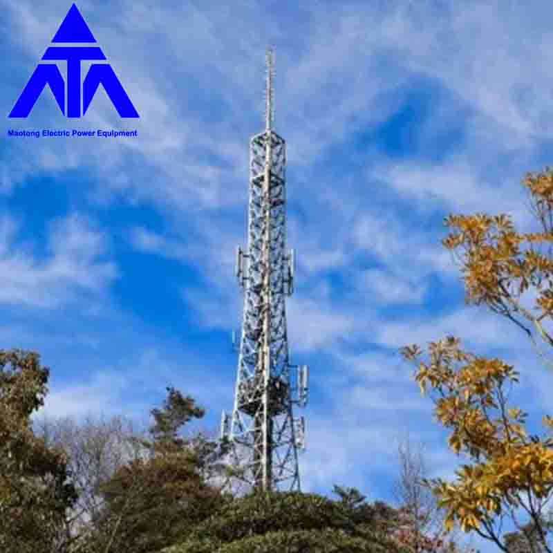 torre de comunicação da antena de telecomunicações da estrutura de aço de 20m