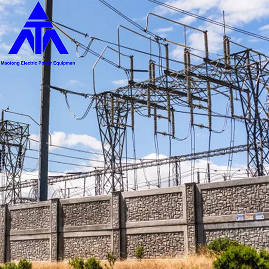 Electrical Power Transmission Substation Structures Steel Galvanized