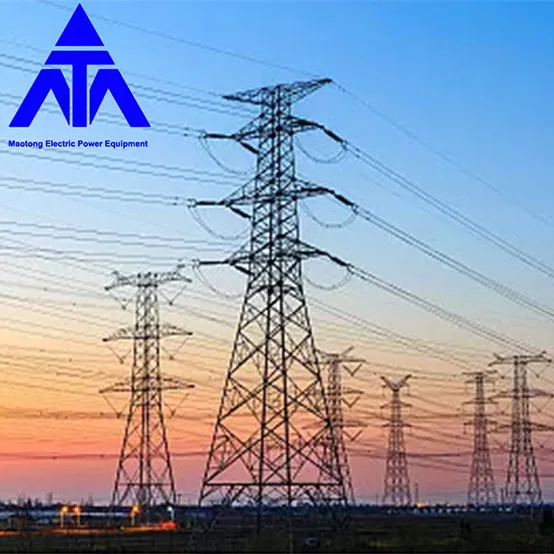 Aangle Iron Electric Power Tower Q345 10KV 33KV Transmission Line