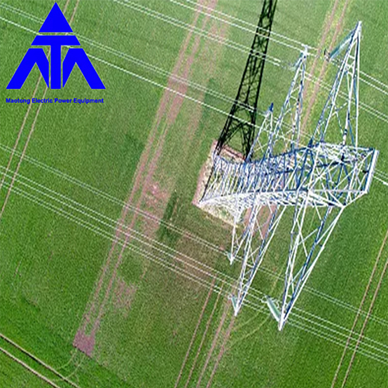 Aangle Iron Electric Power Q345 10KV 33KV Transmission Line Tower