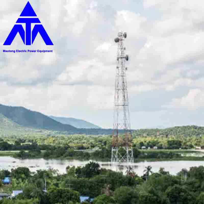 20m Steel Lattice Telecom Komunikasi Menara Antena