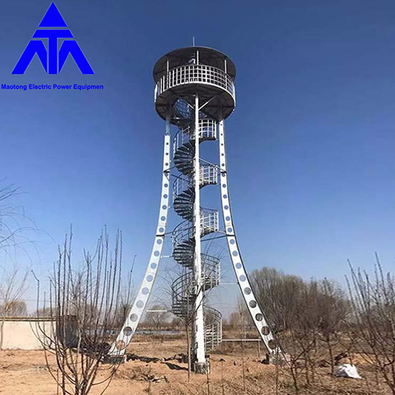 Kampinis plieno grotelių stebėjimo bokštas 10–50 m apžvalgos bokštas