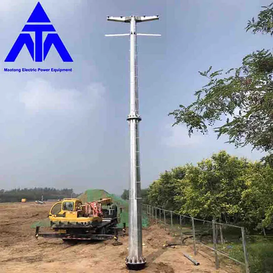 Hot Galvanized Mono Pole Tubular Single Tower