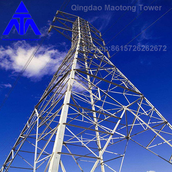 Elektrinės plieno tangentinės pakabos elektrinės linijos bokštas