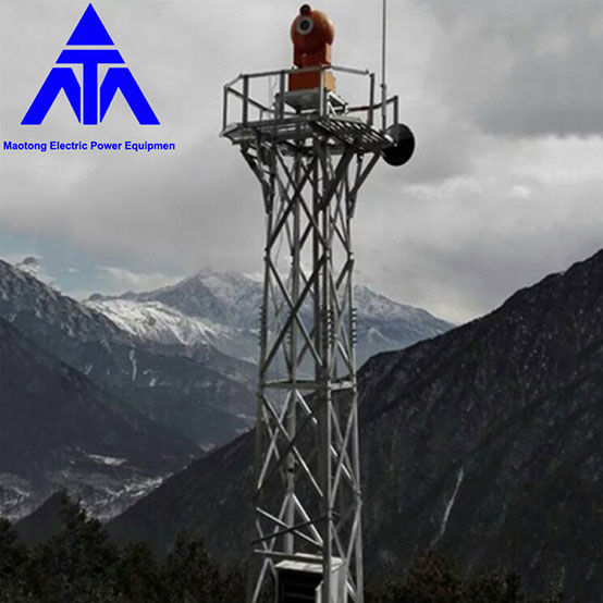 برج نظارت شبکه فولادی زاویه 10-50 متر برج مراقبت