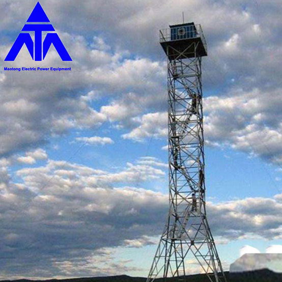 Entrenamendu-dorrea Angular Steel Platform Watch Lattice Steel Tower