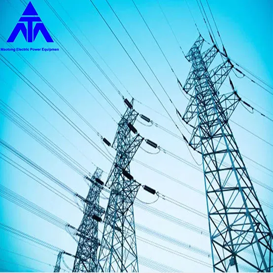 River Crossing Antenna Steel Lattice Transmission Tower 330 KV