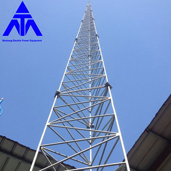 Apsauga Žaibo bokštas Antena Plieninis kampinis geležinis bokštas