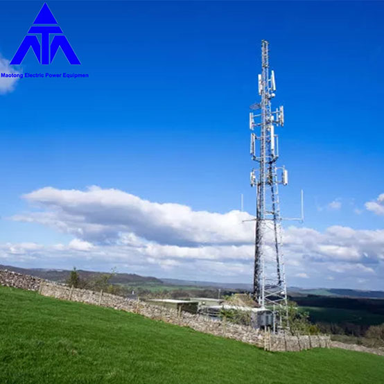 4G 5G أنابيب الصلب برج الاتصالات السلكية واللاسلكية عالية الكثافة