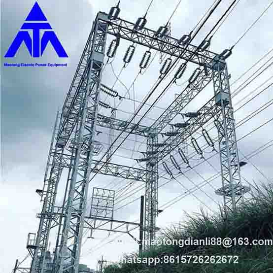 전기 변전소를 위한 직류 전기를 통한 400KV 강철 구조물