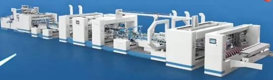 Introduce our High-Speed Automatic Corrugated Carton Folder Gluer & Stitching Machine (D-Series)