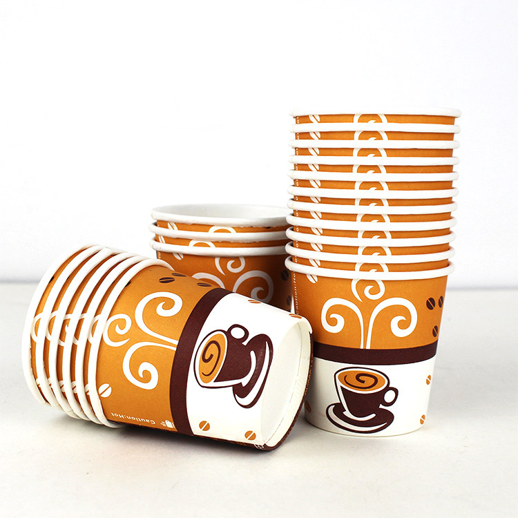 4oz Single Wall Paper Tea Cup and Coffee Cup - 1