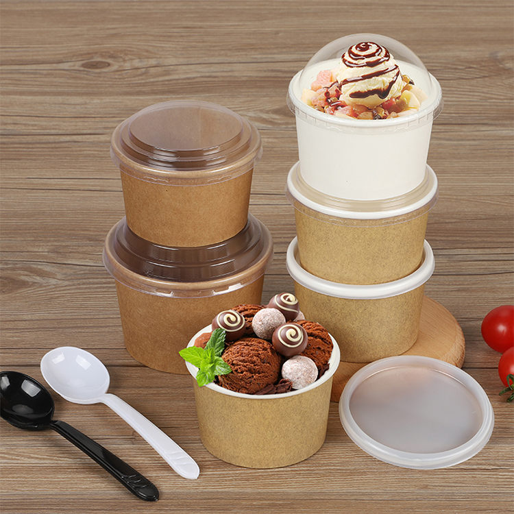 Disposable Eco Friendly Ice Cream Paper Cups