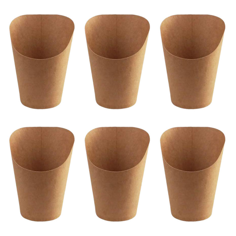 Disposable Kraft French Fries Cup - 1 