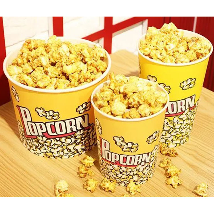 Paper Bucket Printed Popcorn - 12 