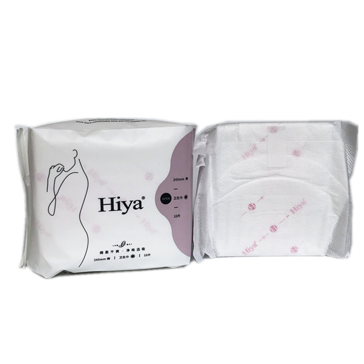 Regular And Extra Sizes Sanitary Napkins With Anion