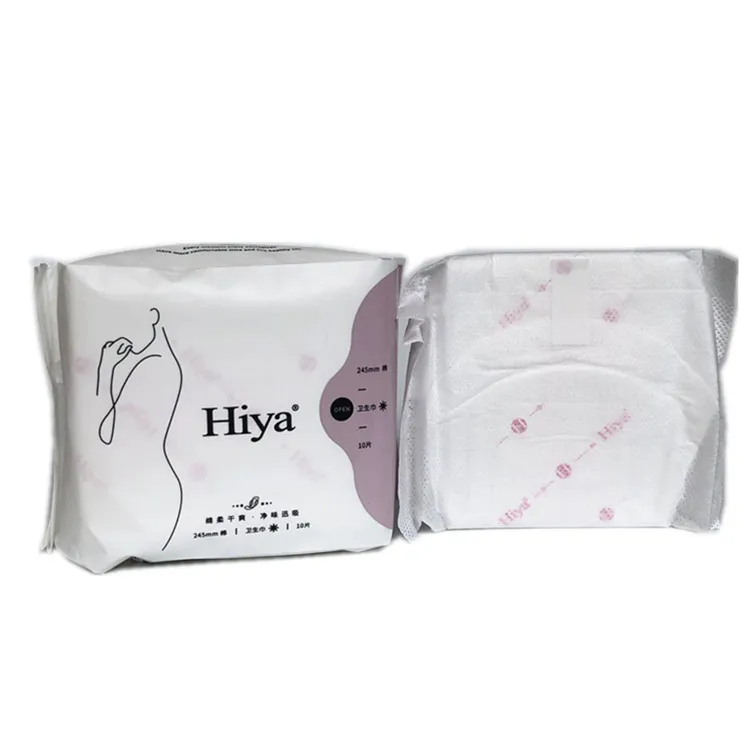 Regular And Extra Sizes Sanitary Napkins With Anion