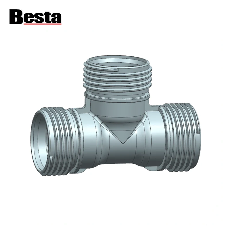PP/PE Compression Fitting Tee Mold