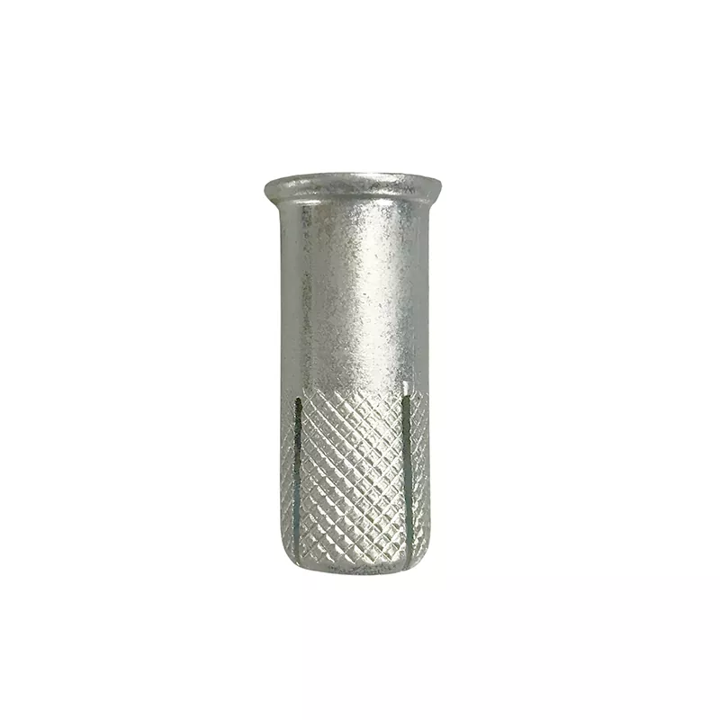 Galvanized Drop In Anchor With Lips Cross Knurl